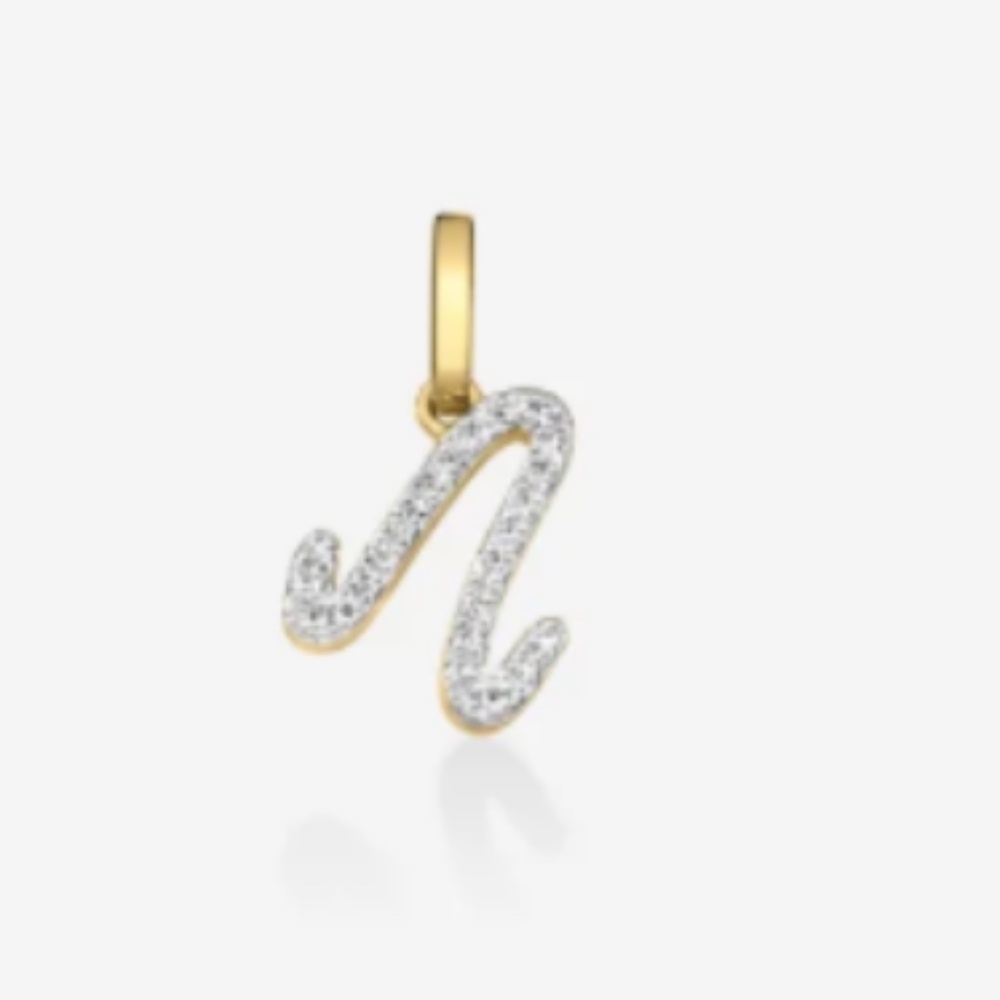 Ring Concierge Diamond Script Initial Pendant